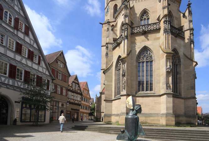 Die evangelische Stadtkirche Schorndorf