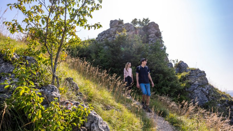 Wandern an der Spielburg, © TMBW, Gregor Lengler