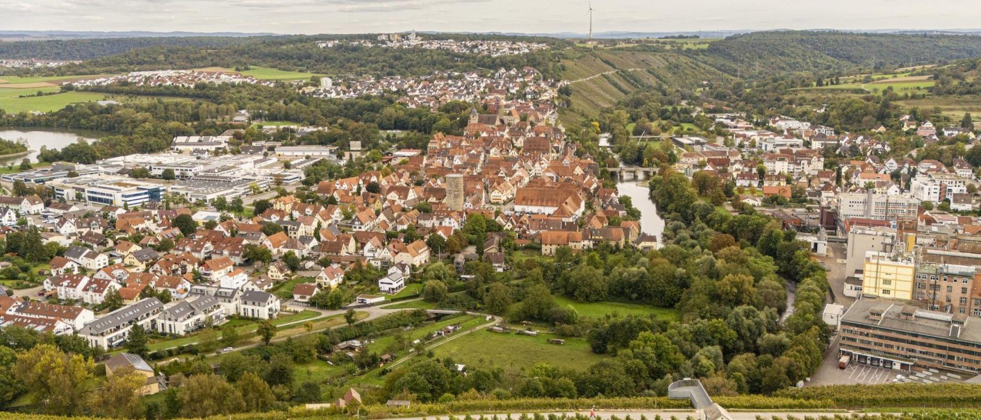 Blick auf Besigheim aus den Weinbergen, © SMG, Sarah Schmid