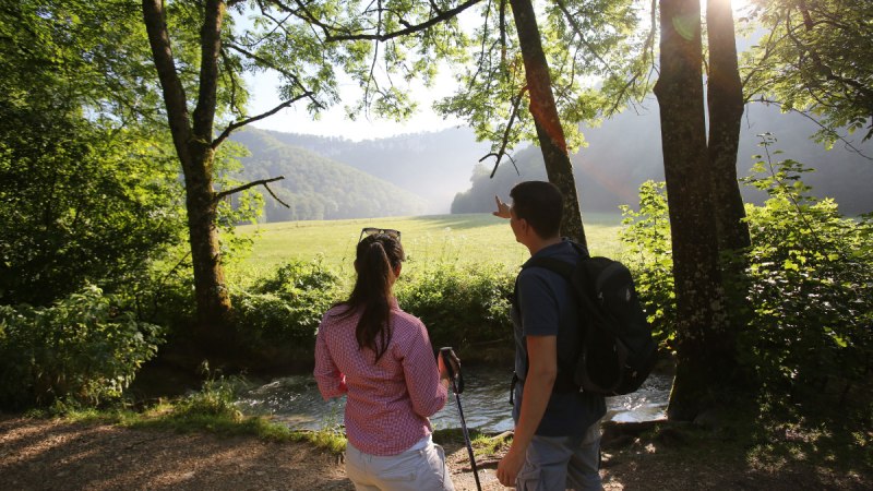 Blick Richtung der Wiesen im Maisental, © Bad Urach Tourismus