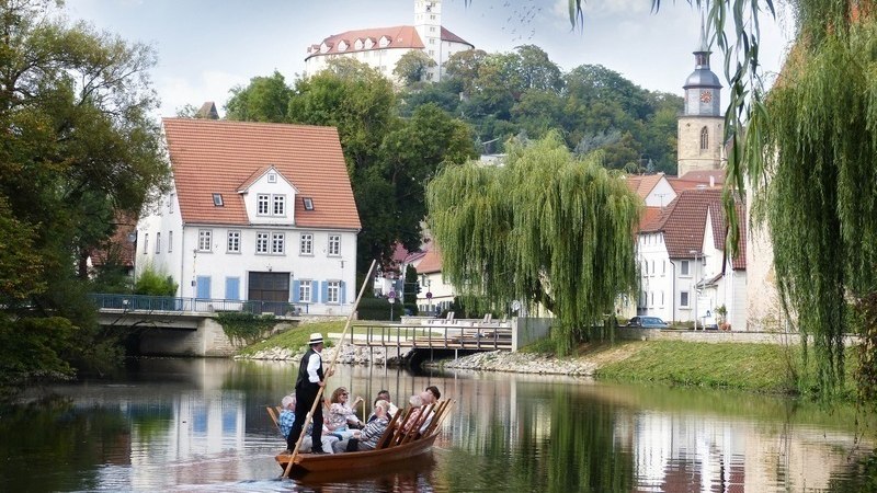 Stocherkahnführung, © Stadtverwaltung Vaihingen an der Enz