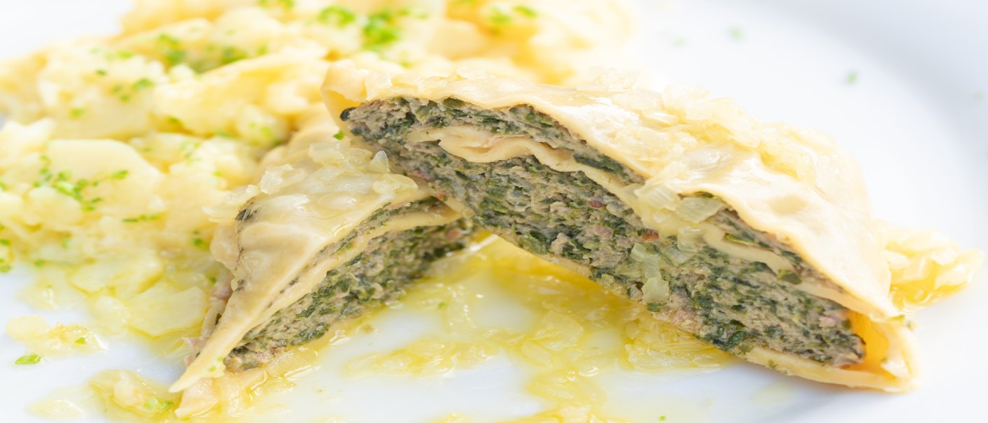 Maultaschen bei Herr Kächele, © Herr Kächele - Schwäbisches für Schleckige GmbH