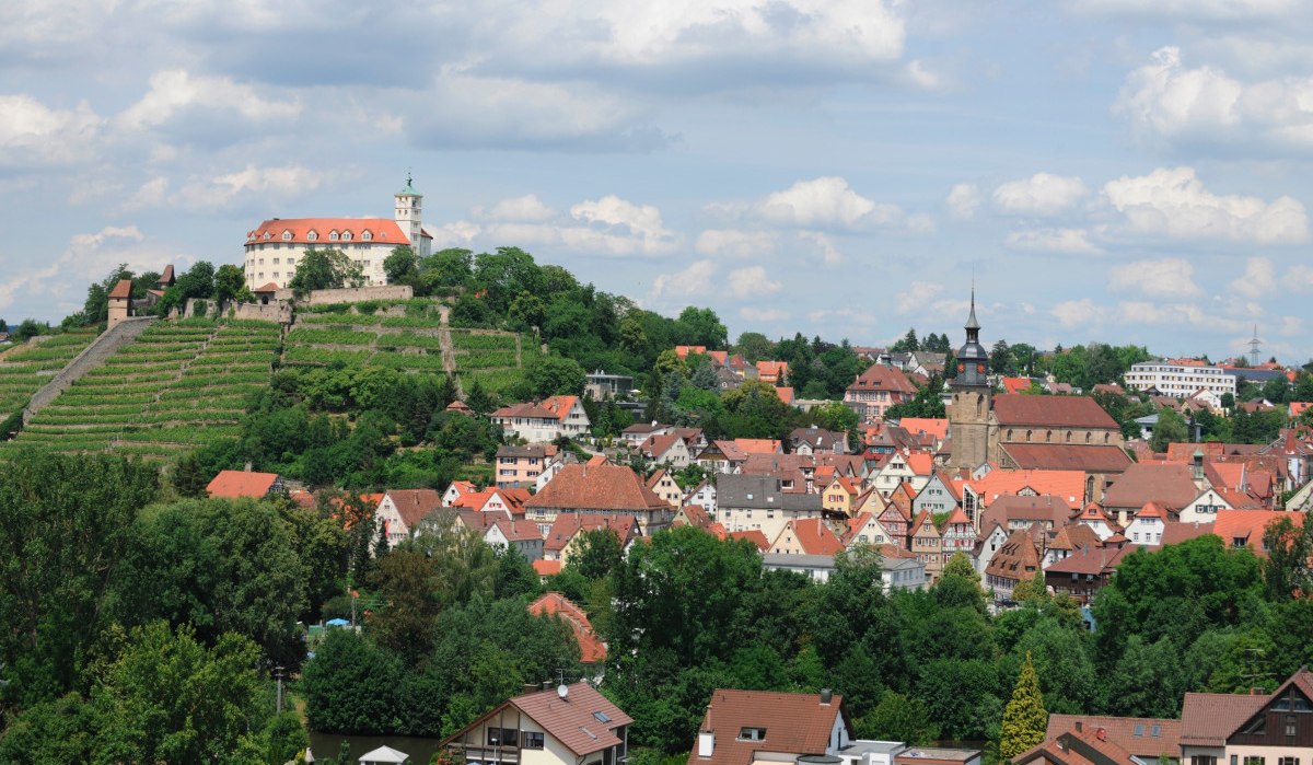 Blick auf Schloss Kaltenstein und Vaihingen an der Enz, © Stadt Vaihingen an der Enz