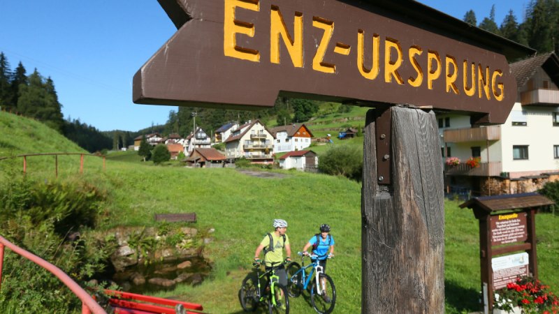 Start der Tour an der Enzquelle in Gompelscheuer, © Nördlicher Schwarzwald