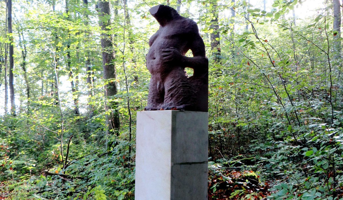 Skulptur auf dem Weg zur Mitte von Baden-Württemberg, © Schwäbischer Albverein, Ortsgruppe Böblingen