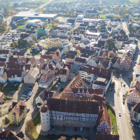 Stadt Gaildorf aus der Luft, © Stadt Gaildorf