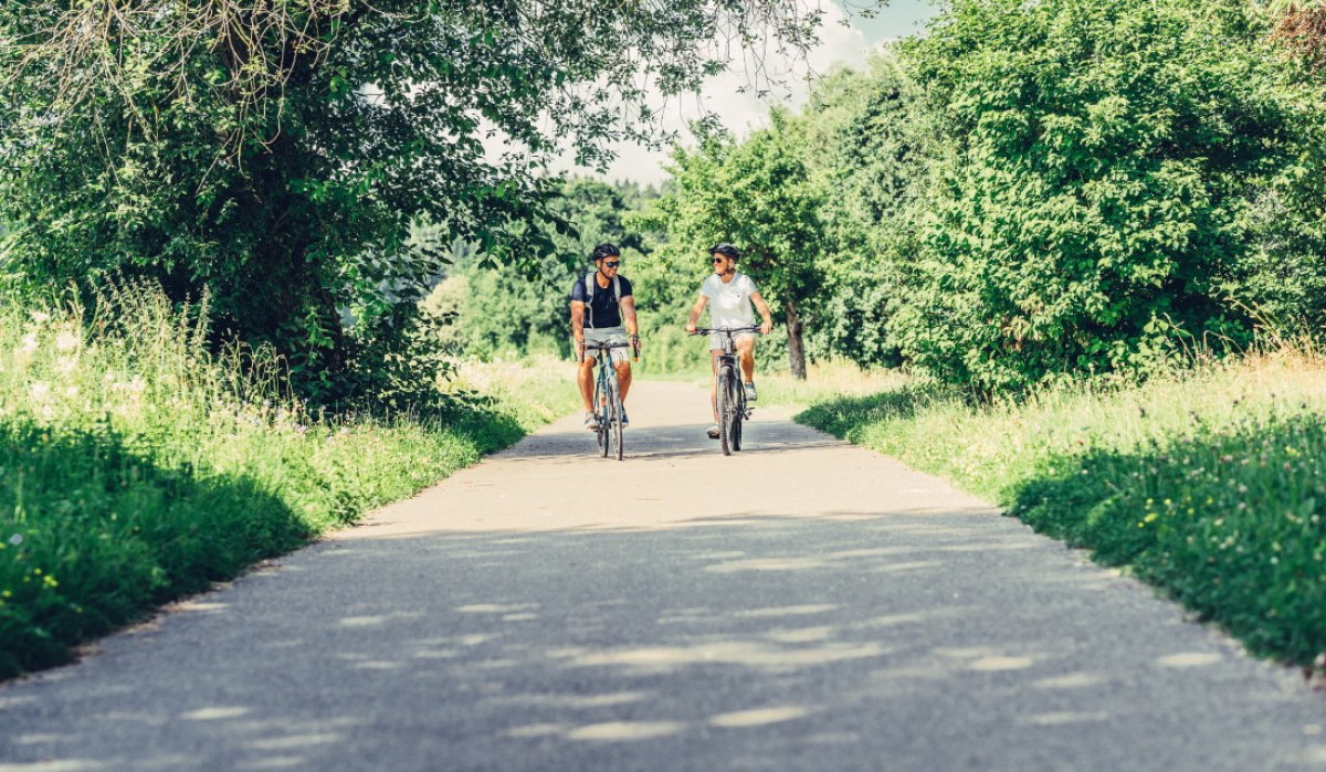 Radfahren um den Starkholzbacher See, © Hohenlohe + Schwäbisch Hall Tourismus