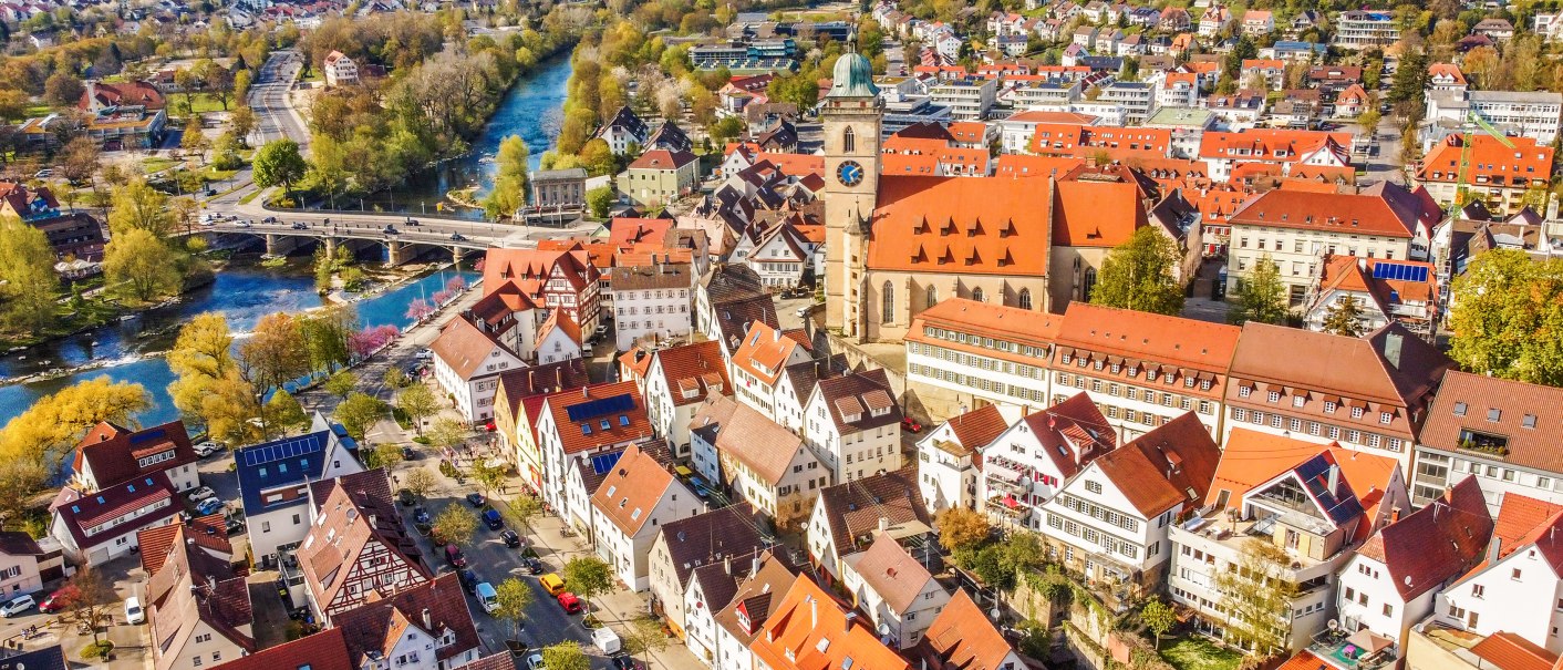 Nürtingen im Frühling aus der Luft, © Daniel Jüptner