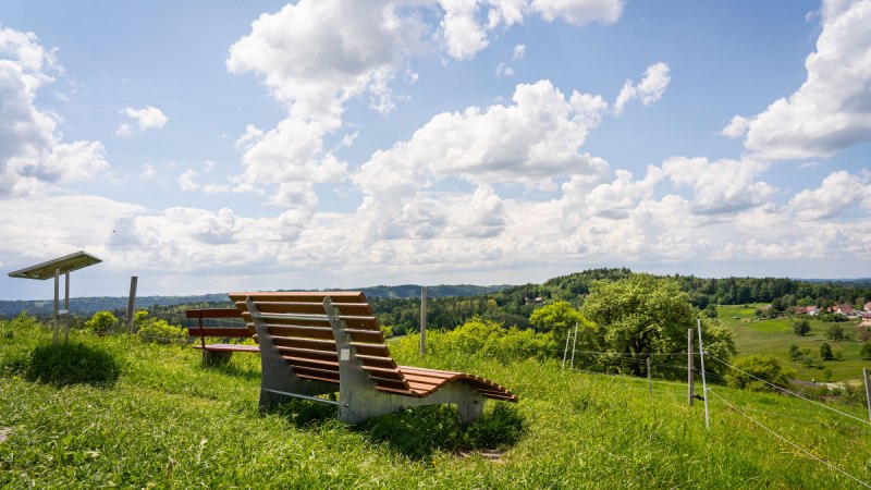 Ruheliege am Aussichtspunkt "Hohe Tanne", © agentur arcos/Niki Eilers