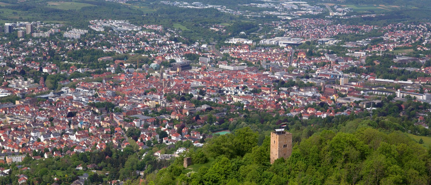 Luftbild Reutlingen, © Stuttgart-Marketing GmbH / Achim Mende