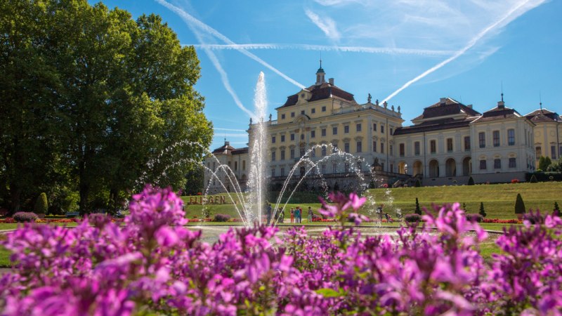 Blütenpracht vorm Schloss, © Stuttgart-Marketing GmbH, Achim Mende