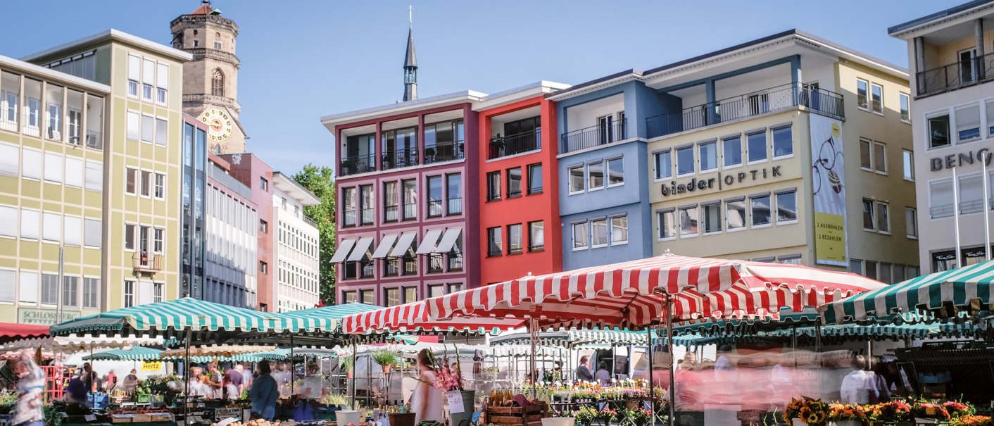 Wochenmarkt Stuttgart, © SMG, trickytine