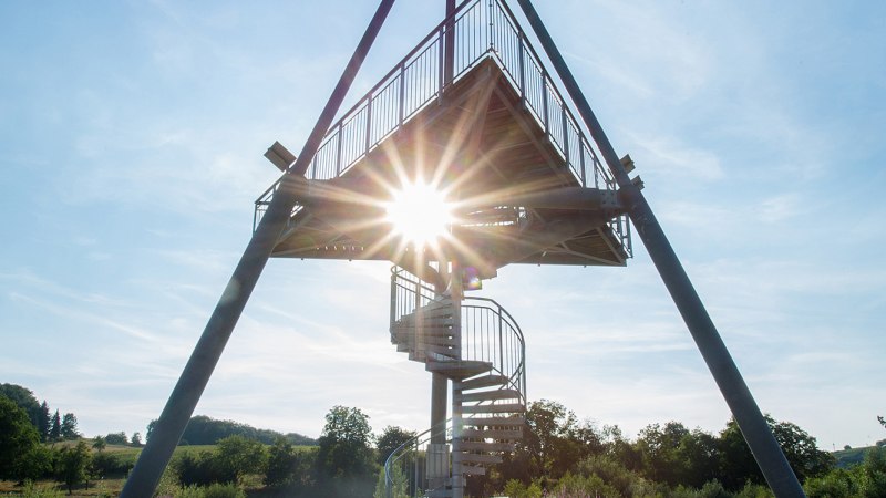 Aussichtsturm „Storchennest“ in den Zugwiesen, © Tourismus & Events Ludwigsburg