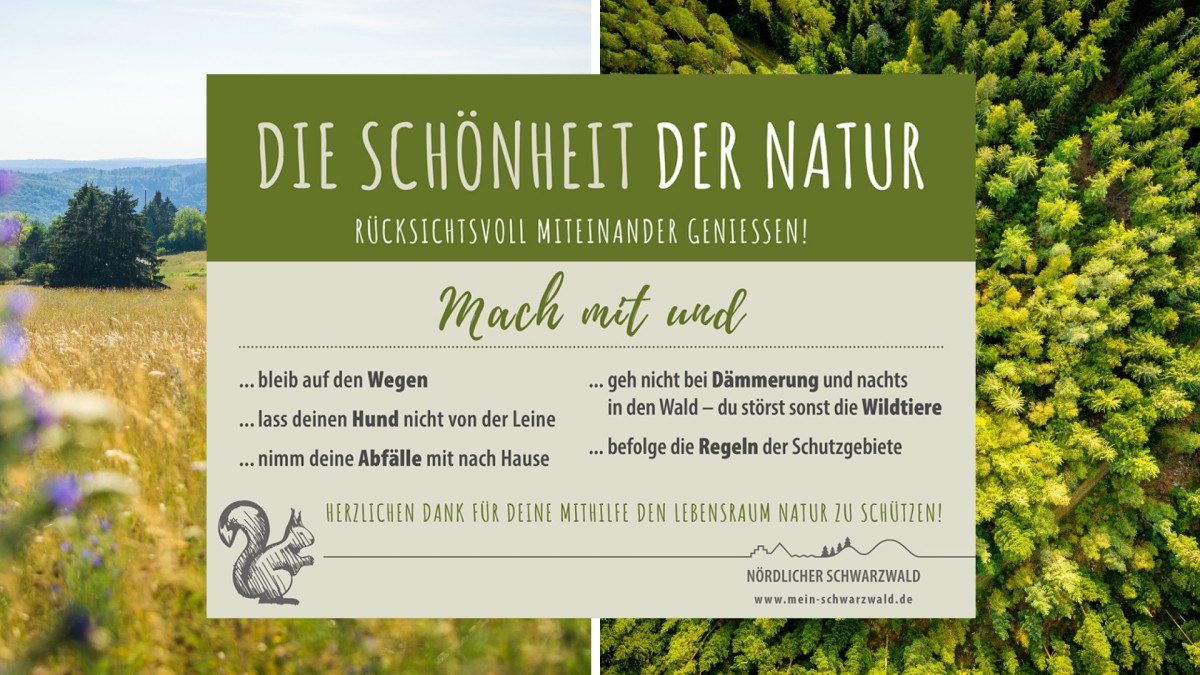 Hilf mit, dass unsere Natur so schön bleibt!, © Nördlicher Schwarzwald