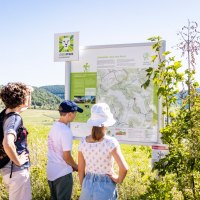 Löwenpfade Wandertafel, © TMBW