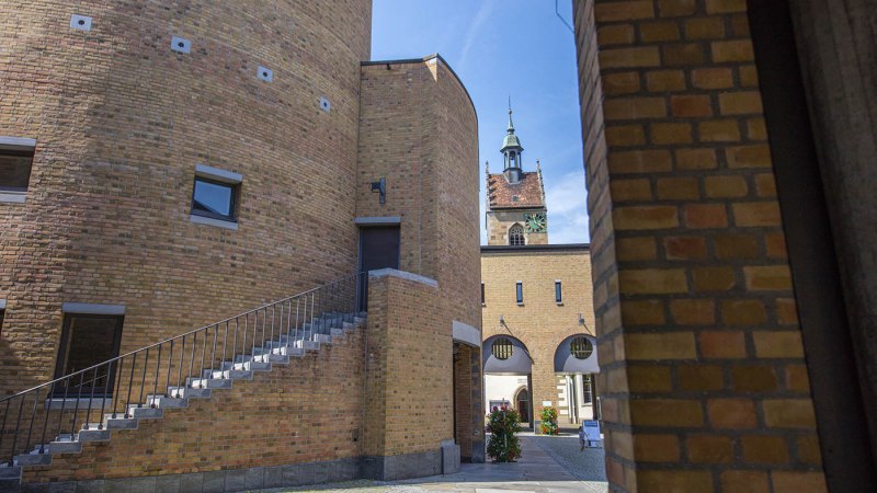 Fellbach Rathaus und Lutherkirche, © Achim Mende