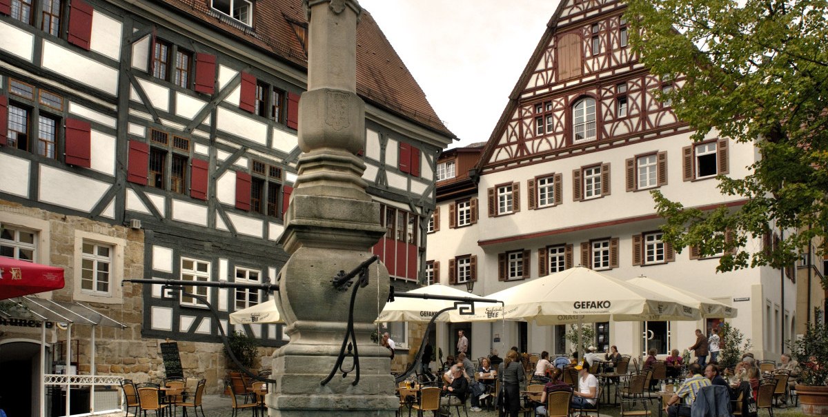 Hafenmarkt Brunnen quer, © Esslinger Stadtmarketing & Tourismus GmbH