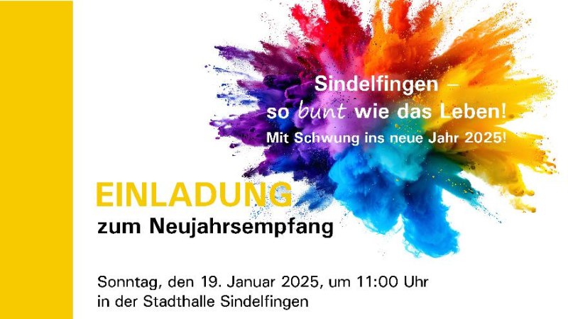 Einladung Neujahrsempfang der Stadt Sindelfingen, © © Stadt Sindelfingen