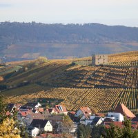 Blick auf Stetten und Yburg im Herbst, © Remstal Tourismus e.V.