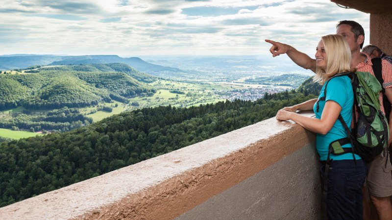 Aussicht vom Roßbergturm, © hochgehberge