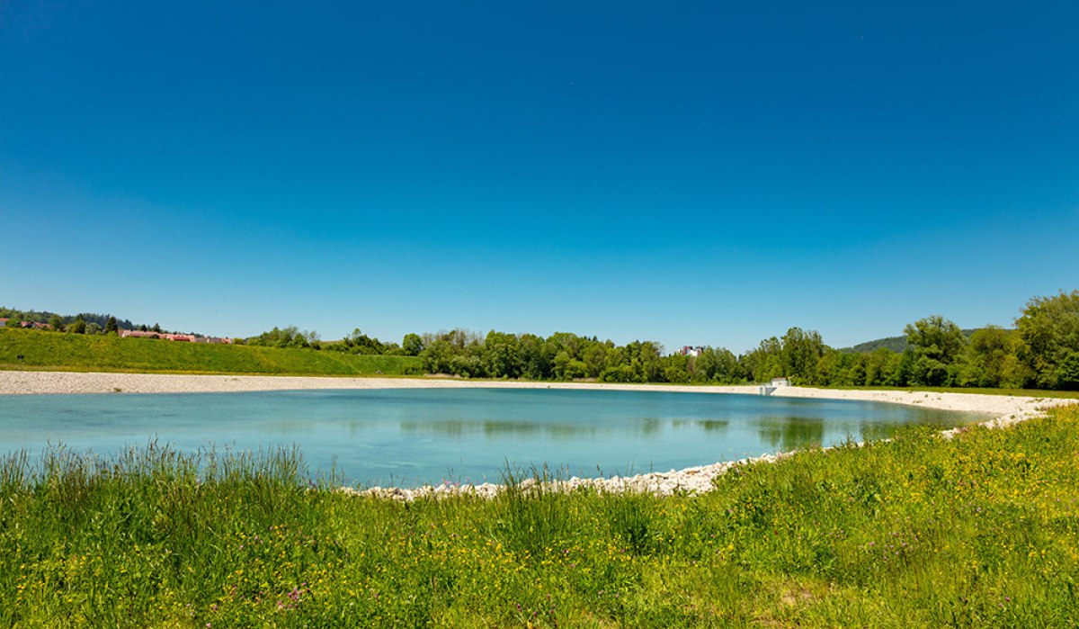 Unterbecken des Naturstromspeichers in Gaildorf