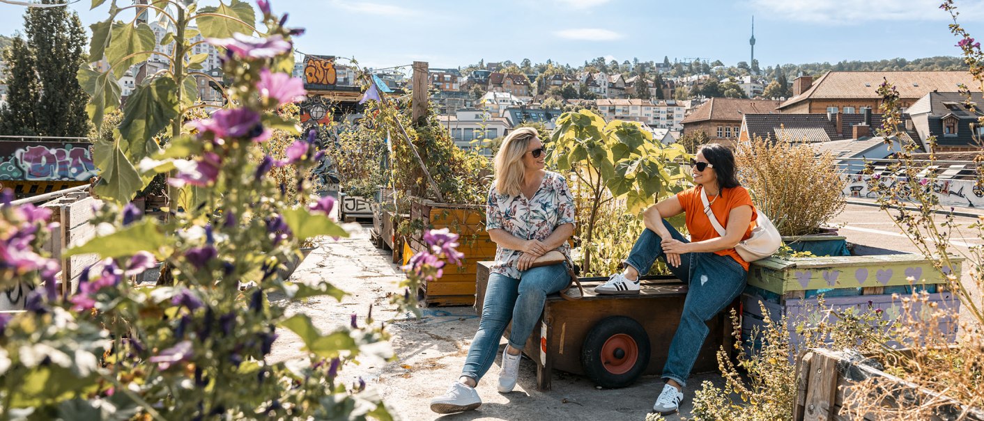 Urban Gardening auf dem Dach des Züblin Parkhauses, © © Stuttgart-Marketing GmbH, Sarah Schmid