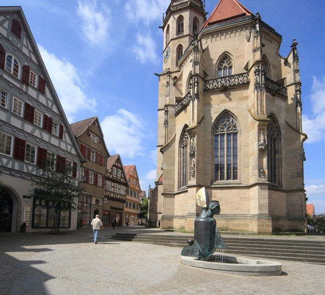 Die evangelische Stadtkirche Schorndorf