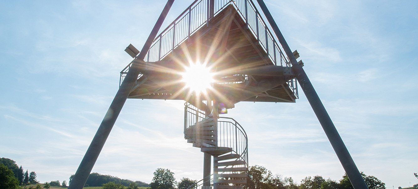 Aussichtsturm „Storchennest“ in den Zugwiesen, © Tourismus & Events Ludwigsburg