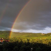 Regenbogen zwischen Rotenberg und Kappelberg, © Stuttgart-Marketing GmbH