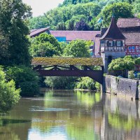 Holzbrücke in Schwäbisch Hall, © Hohenlohe Schwäbisch Hall