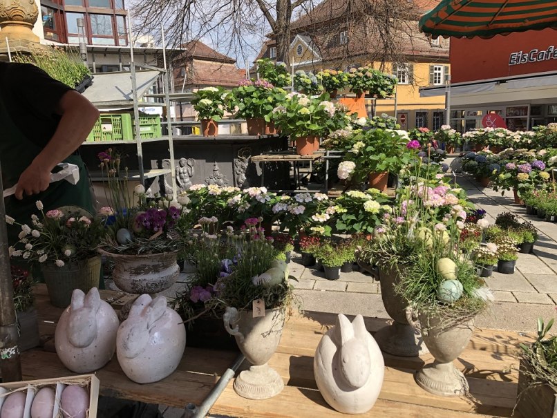 Stand beim Osternestlesmarkt in Nürtingen, © Stadt Nürtingen