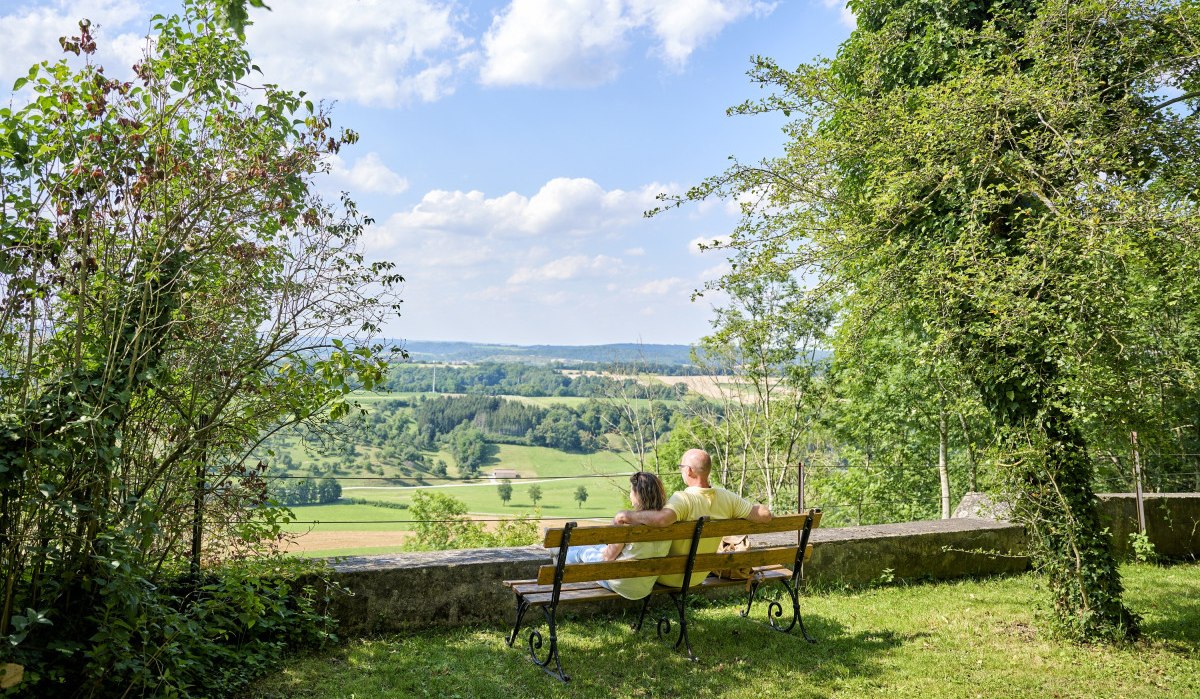 Ausblick auf das Bühlertal bei der Tannenburg bei Bühlertann, © Hohenlohe Schwäbisch Hall