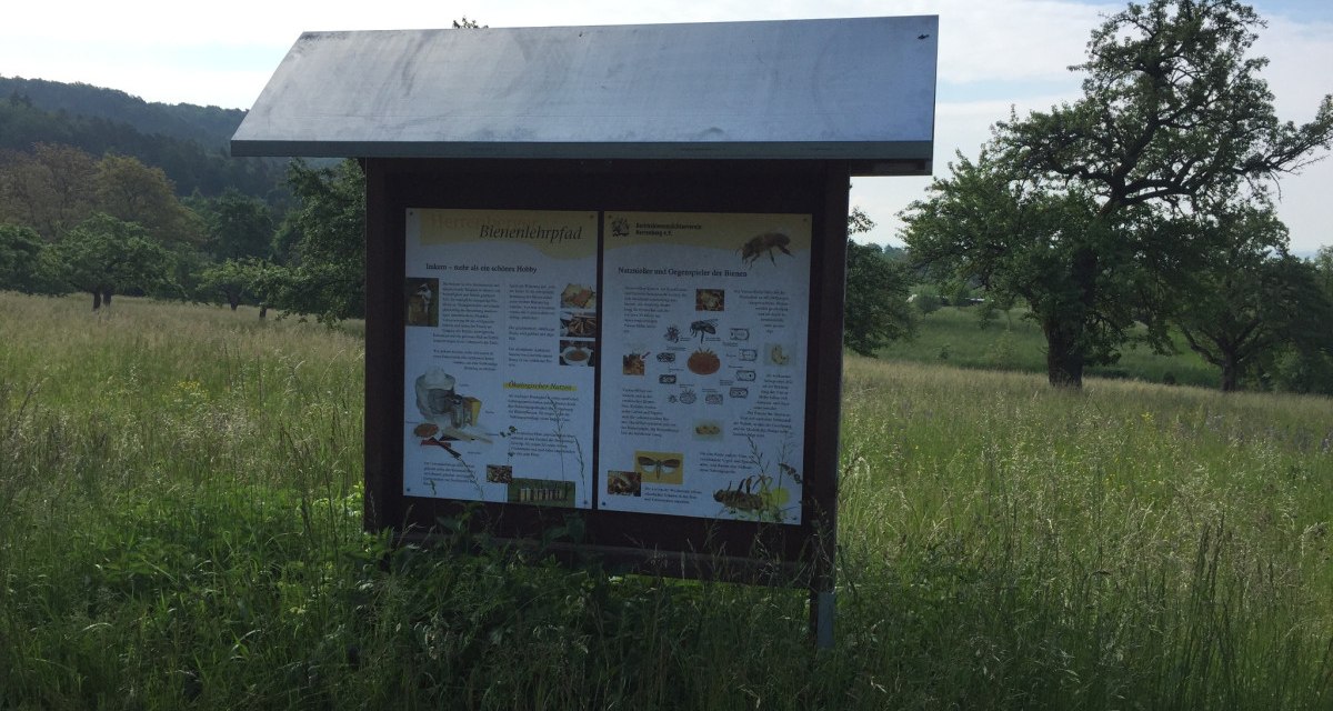 Schild am Bienenlehrpfad, © www.pro-cycl.de