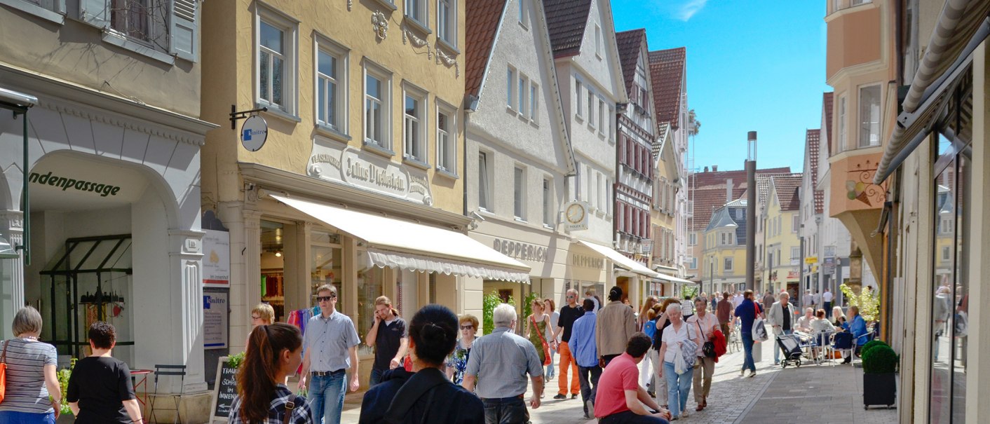 Fußgängerzone Reutlingen, © StaRT - Stadtmarketing und Tourismus Reutlingen GmbH