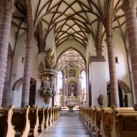 Innenraum der katholischen Stadtkirche St. Peter und Paul in Weil der Stadt