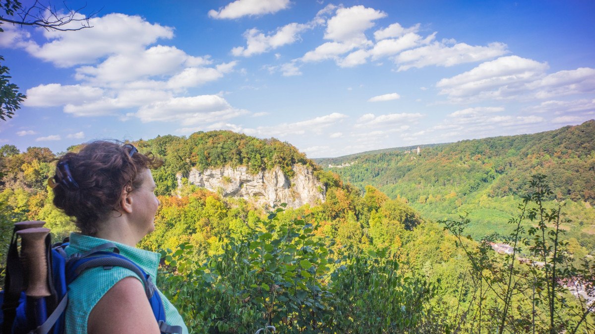 Blick zum Geiselstein: der Geislinger Grand Canyon, © Stadt Geislingen an der Steige