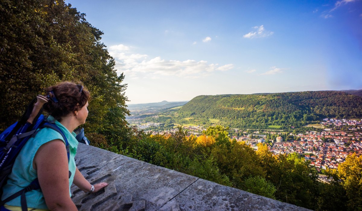 Ausblick vom Ostlandkreuz Richtung Hohenstaufen, © Stadt Geislingen an der Steige